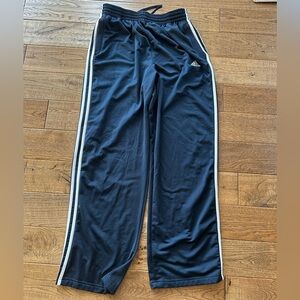 Adidas Navy Track Pants with Elastic Waistband